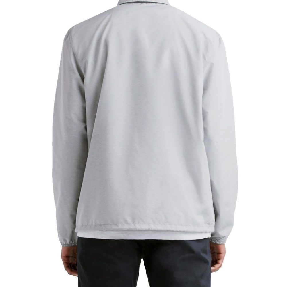 HERSCHEL Supply Co Voyage Coach Jacket Packabe Light Gray Crosshatch Stitch - Picture 3 of 9